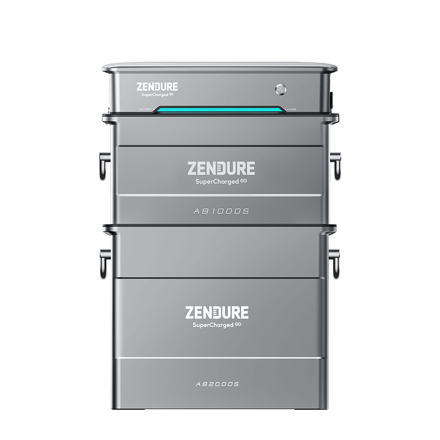 Zendure AIO Pro 1200 SolarFlow System Hyper 2000 mit AB1000S Erweiterungsbatterie