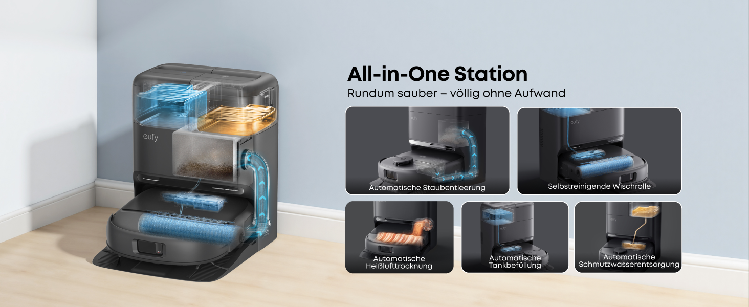 Eufy Saugroboter mit Wischfunktion C28