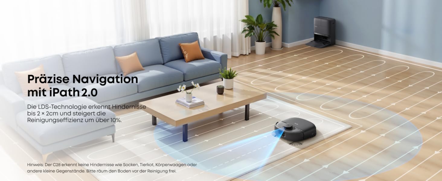 Eufy Saugroboter mit Wischfunktion C28