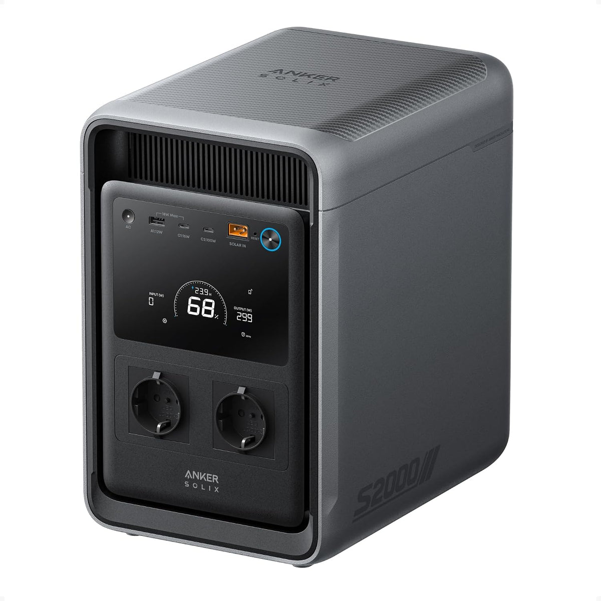 Anker SOLIX S2000 Powerstation 2000Wh – 3000W / LiFePO4 (0% MwSt gemäß § 12 Abs. 3 S. 1 UStG bei Vorliegen der gesetzlichen Voraussetzungen)