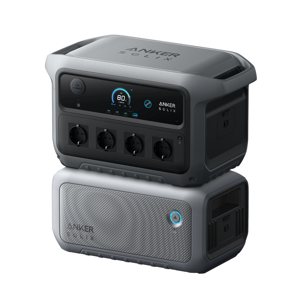 Anker SOLIX C2000 Gen2 + BP2000 Power Set 4096Wh – 4000W / LiFePO4  (0% MwSt gemäß § 12 Abs. 3 S. 1 UStG bei Vorliegen der gesetzlichen Voraussetzungen)