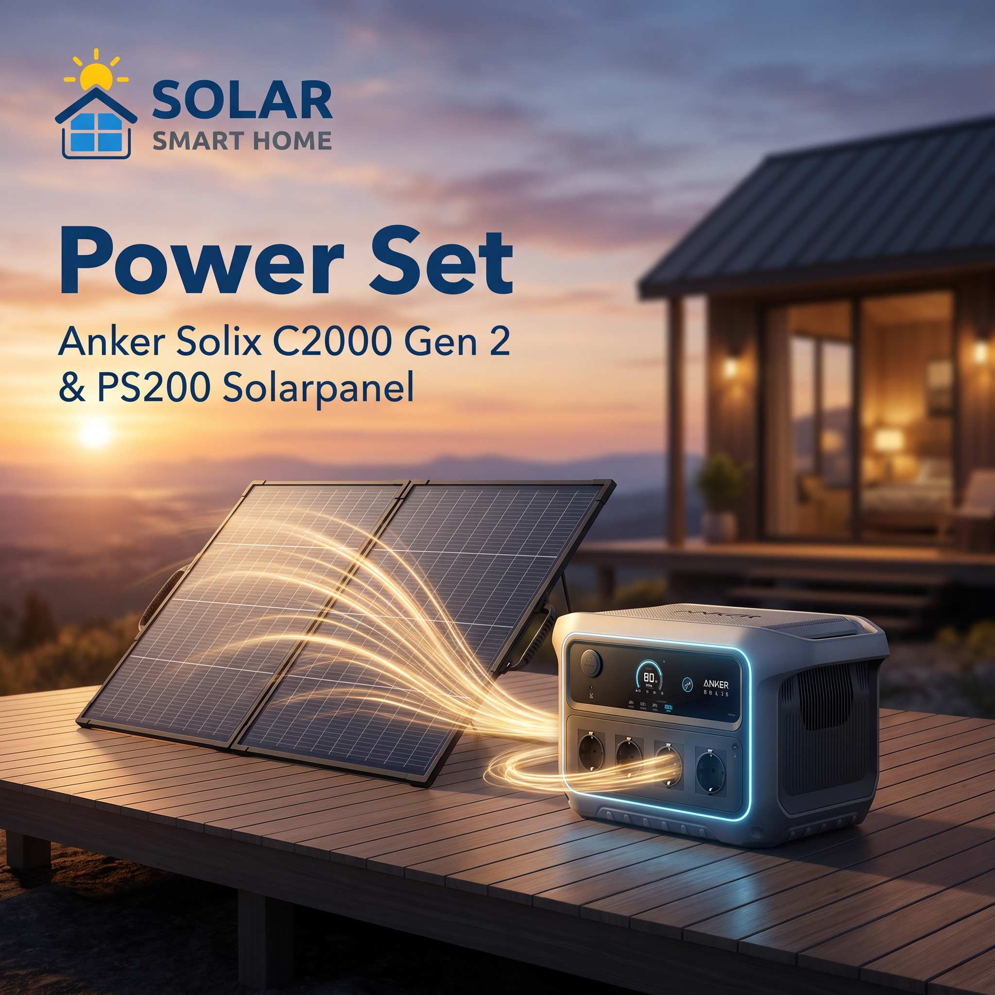Anker Solix C2000 Gen2 + PS200 Gen2 - Power Set