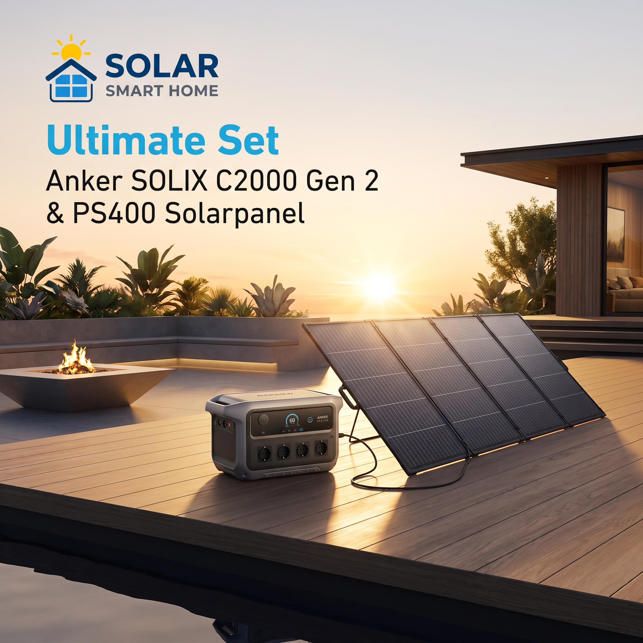 Anker Solix C2000 Gen2 + PS400 Gen2 - Ultimate Set