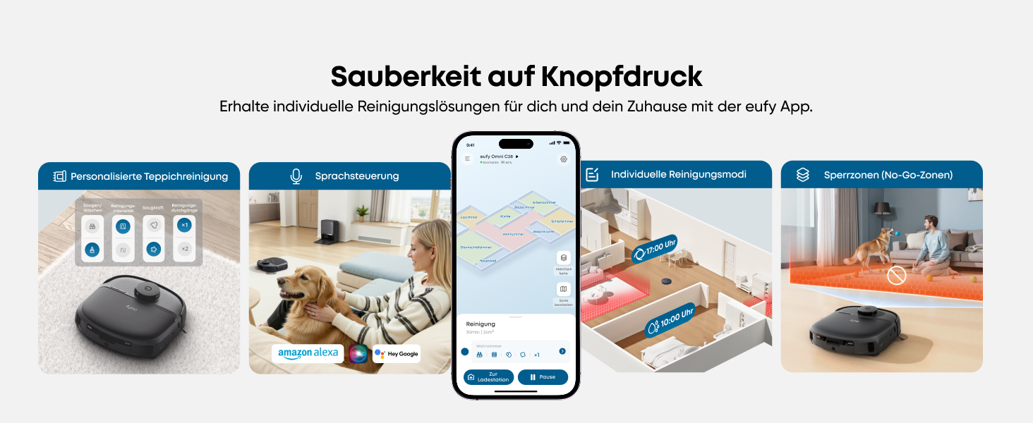 Eufy Saugroboter mit Wischfunktion C28