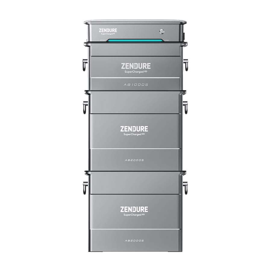 Zendure AIO Pro 1200 SolarFlow System Hyper 2000 mit AB1000S Erweiterungsbatterie